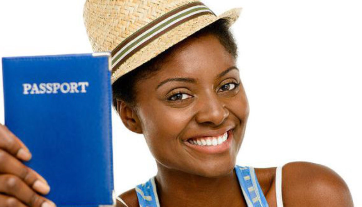 black woman travel passport