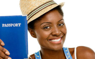 black woman travel passport